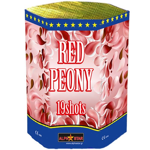 Red Peony πυροτέχνημα 19 βολών ΚΑΤ. F2